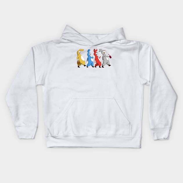 Roy, Max, Rick, Ben Happy Pascua Kids Hoodie by Robotech/Macross and Anime design's